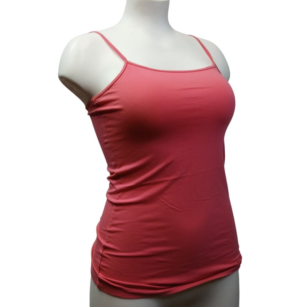 Caslon Solid Pink Cami Tank Top Small Adjustable Spaghetti Strap Tee